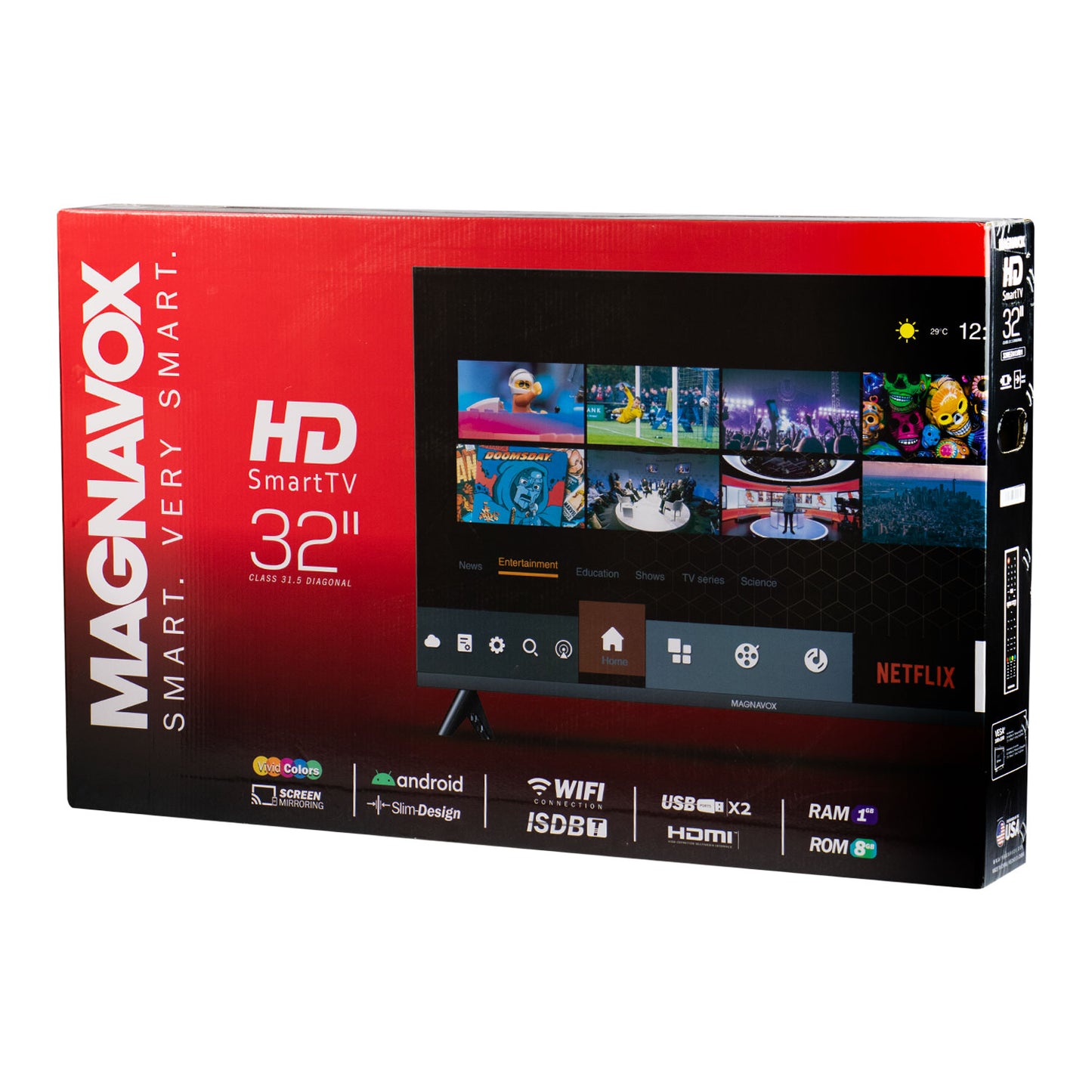 Smart TV LED Magnavox 32" - 4k
